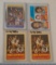 4 Kareem Abdul Jabbar NBA Basketball Card Lot Vintage 1970s Topps Leaders 1988 Fleer Lakers HOF