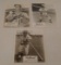 3 Vintage 1950s Rawlings Advisory Staff Promo Photo Premium Lot Stan Musial Lew Burdette Roy Sievers