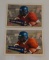 2 LaDainian Tomlinson 2001 Fleer Tradition Rookie Card Pair Lot #/2001 Glossy #/699 HOF Chargers