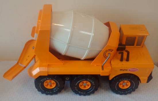 Vintage 1970s 1980s Mighty Tonka Cement Mixer Pressed Steel Truck Toy XMB-975 Overall Very Nice
