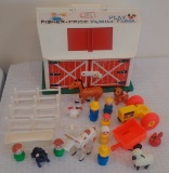 Vintage 1967 Play Family Farm Barn Silo Many Accessories Animals Fence Trough Tractor Wagon