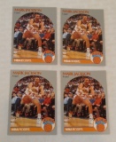 4 Card Lot 1990-91 NBA Hoops Basketball #205 Mark Jackson w/ Menendez Brothers In Background Crowd