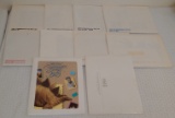 10 Different Vintage 1980s Full Set USPS Unused New Stamps Collection Commemorative Booklets