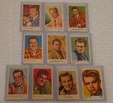 Vintage Non Sport Actor Card Lot 1950s Swedish MGM Gum Sinatra Hudson Dean Douglas Rooney Gable