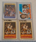 4 Kareem Abdul Jabbar NBA Basketball Card Lot Vintage 1970s Topps Leaders 1988 Fleer Lakers HOF