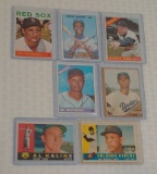 Vintage 1960s Topps Baseball HOF Star Card Lot Yaz Banks Kaline Koufax Cepeda Mathews Ford
