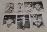 7 Vintage 1950s MLB Baseball 8x10 Team Issue Premium Bill Jacobellis Photo Lot NY Giants Willie Mays