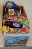 Vintage Sports Collectibles Memorabilia Box Lot #2 Yankees Christmas Ornaments Coors Light Bat Box