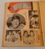Vintage 1940s 1950s Fan Scrapbook All Stan Musial Cardinals HOF Newspaper Clippings Photos