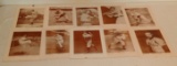 10 Different Vintage 1940s 1950s Baseball Magazine Photo Insert Blank Back Lot w/ Joe DiMaggio HOF