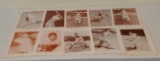 10 Different Vintage 1940s 1950s Baseball Magazine Photo Insert Blank Back Lot w/ Ed Whitey Ford HOF