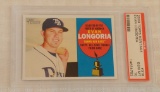 2009 Topps Heritage Baseball Card #318 Evan Longoria 2nd Year PSA GRADED 10 GEM MINT Rays MLB Trophy
