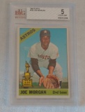 Vintage 1966 Topps Baseball Card #195 Joe Morgan 2nd Year Rookie Cup Astros HOF Beckett GRADED 5 EX