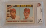 Key Vintage 1966 Topps Baseball Rookie Card #254 RC Ferguson Jenkins Beckett GRADED 4.5 VG-EX BVG