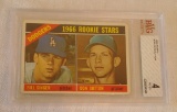 Key Vintage 1966 Topps Baseball Rookie Card RC #288 Don Sutton Bill Singer Beckett GRADED 4 VG-EX