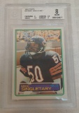 Key Vintage 1983 Topps NFL Football Rookie Card RC #38 Mike Singletary Bears HOF BGS GRADED 8 NRMT