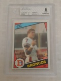 Key Vintage 1984 Topps NFL Football Rookie Card #63 John Elway BGS GRADED 6 EX-MT Broncos HOF