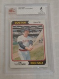 Vintage 1974 Topps Baseball Card #280 Carl Yastrzemski Yaz Red Sox Beckett GRADED 6 EX-MT HOF
