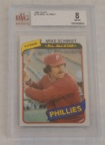 Vintage 1980 Topps Baseball Card #270 Mike Schmidt Phillies Beckett GRADED 8 NRMT MINT BVG HOF