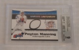 2000 Fleer Gamers Uniformity #23 Peyton Manning Jersey Relic Insert Card BGS GRADED 9 MINT Colts HOF