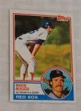 Key Vintage 1983 Topps Baseball #498 Wade Boggs Rookie Card RC Red Sox Nice Condition