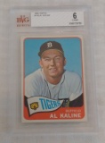 Vintage 1965 Topps Baseball Card #130 Al Kaline Tigers HOF Beckett GRADED 6 EX-MT BVG