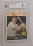 Vintage 1964 Topps Baseball Card #109 Rusty Staub Rookie Cup 2nd Year Beckett GRADED 5 EX BVG Colts
