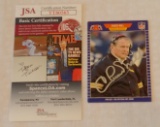 1989 Pro Set NFL Football Card #355 Chuck Noll Rookie RC Steelers HOF JSA COA