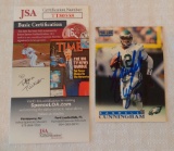 1996 Proline NFL Football Card Autographed Signed Randall Cunningham JSA COA Eagles