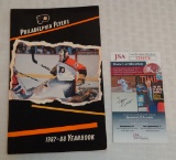 1987-88 Flyers Yearbook NHL Multi Signed Autographed Parent Gene Hart Marsh Smyth & More JSA COA