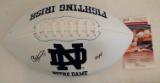 Paul Hornung Autographed Signed Logo Football Notre Dame Heisman Inscription NFL JSA COA