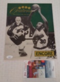 Eric Lindross 1990s Autographed Signed Spectrum Menu JSA COA Flyers NHL Hockey