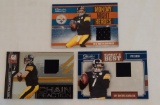 3 Big Ben Roethlisberger Game Used Jersey Insert Card Lot Steelers GU 2016 Donruss Classics #/299