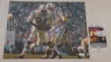 Lenny Moore NFL Football Autographed Signed 11x14 Photo Inscription JSA COA Penn State Paterno Colts