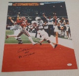Kurt Warner Penn State Autographed Signed 16x20 Photo 82 National Champs JSA Sticker Only Sugar Bowl