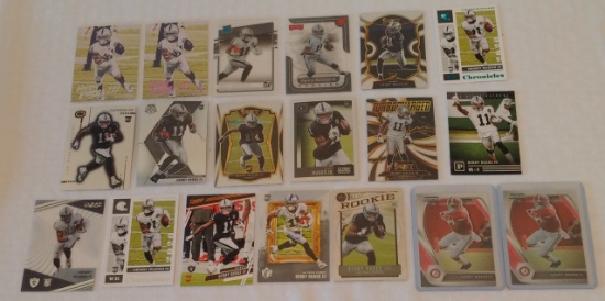19 Different 2020 Henry Ruggs NFL Football Rookie Card Lot RC Raiders Alabama Panini Prizm Inserts