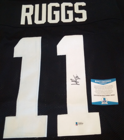 Henry Ruggs Autographed Signed Custom Stitched NFL Football Jersey Raiders BAS COA