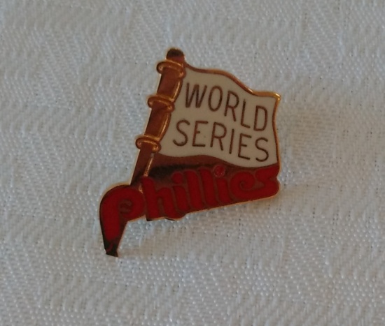 Vintage 1976 World Series Press Pin Phantom Enamel Phillies