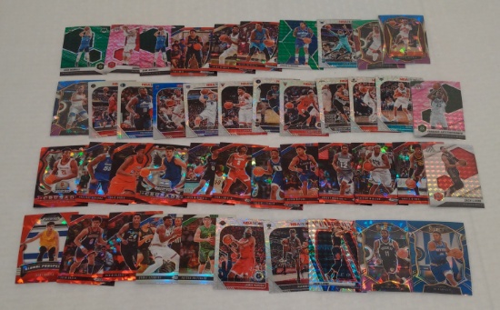 42 NBA Basketball Panini Prizm Insert Card Lot Multiple Colors Silver Stars Rookies
