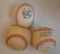 3 Vintage Baseball Lot Unsigned 1950 Yankees Team Facsmilie Souvenir Feeney ROMLB Yankees Haiti Logo