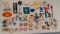 Vintage Mini Collectibles Sports Lot 5 Yankees Rubber Magnets Charms Vending Bubble Keychain MLB NFL