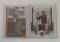 2 Redskins Sammy Baugh Game Used Jersey Insert Card Lot Pair Donruss Classics Leaf Limited #/100