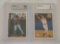 2 BGS GRADED Topps Derek Jeter Baseball Card Lot 3rd & 4th Year 1995 Slabbed 1996 Yankees HOF NRMT