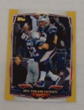 2014 Topps NFL Football Card Gold Insert Tom Brady Patriots #6 Team 73/2014