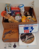 Vintage Sports Collectibles Memorabilia Box Lot #3