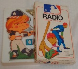 Vintage Sutton Transistor Radio Baseball Player All American Sealed New NOS MIB