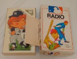 Vintage Sutton MLB Baseball New York Yankees Transistor Radio MIB New Sealed NOS