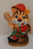 Vintage 1975 Impulse Imports Tiger Baseball Statue Bank Taiwan Hand Painted 7''