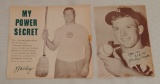 Vintage 1960s NSC Mickey Mantle Endorse Ad Advertisement Premium National Sports Council Yankees HOF