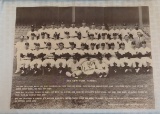 Rare Vintage 1965 Yankees Team Photo Tri Fold Mail In Premium Mickey Mantle Roger Maris Yogi MLB
